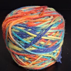 Sundance Jamboree Bright Rainbow Cotton Blend Crafting Crochet Knit Yarn